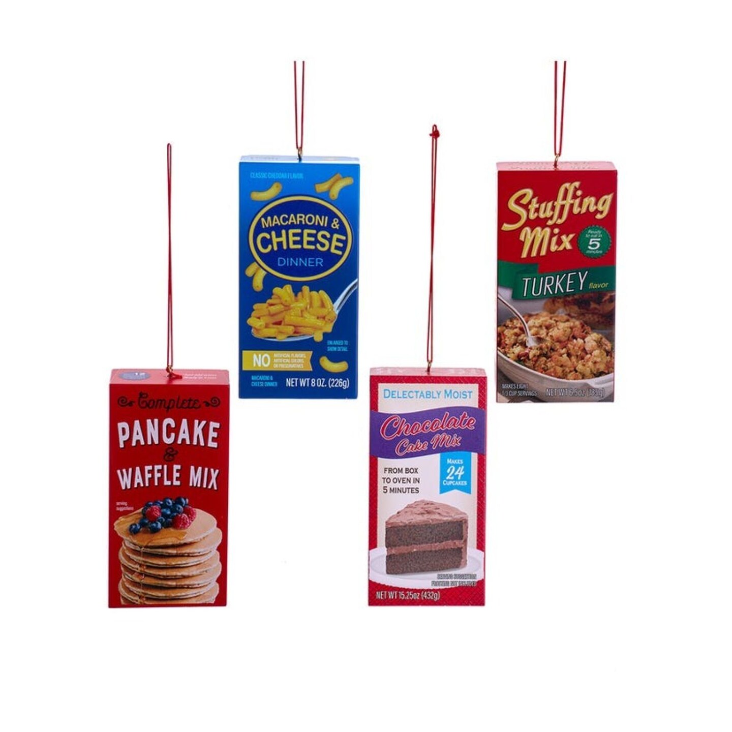 KSA Club Pack of 12 Food Box Christmas Ornaments 4&#x22;