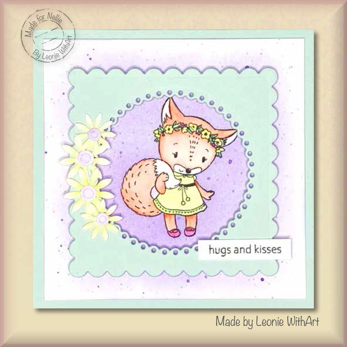 Nellie&#x27;s Choice  Clear Stamp Christmas Cuties Foxy Christmas Lady