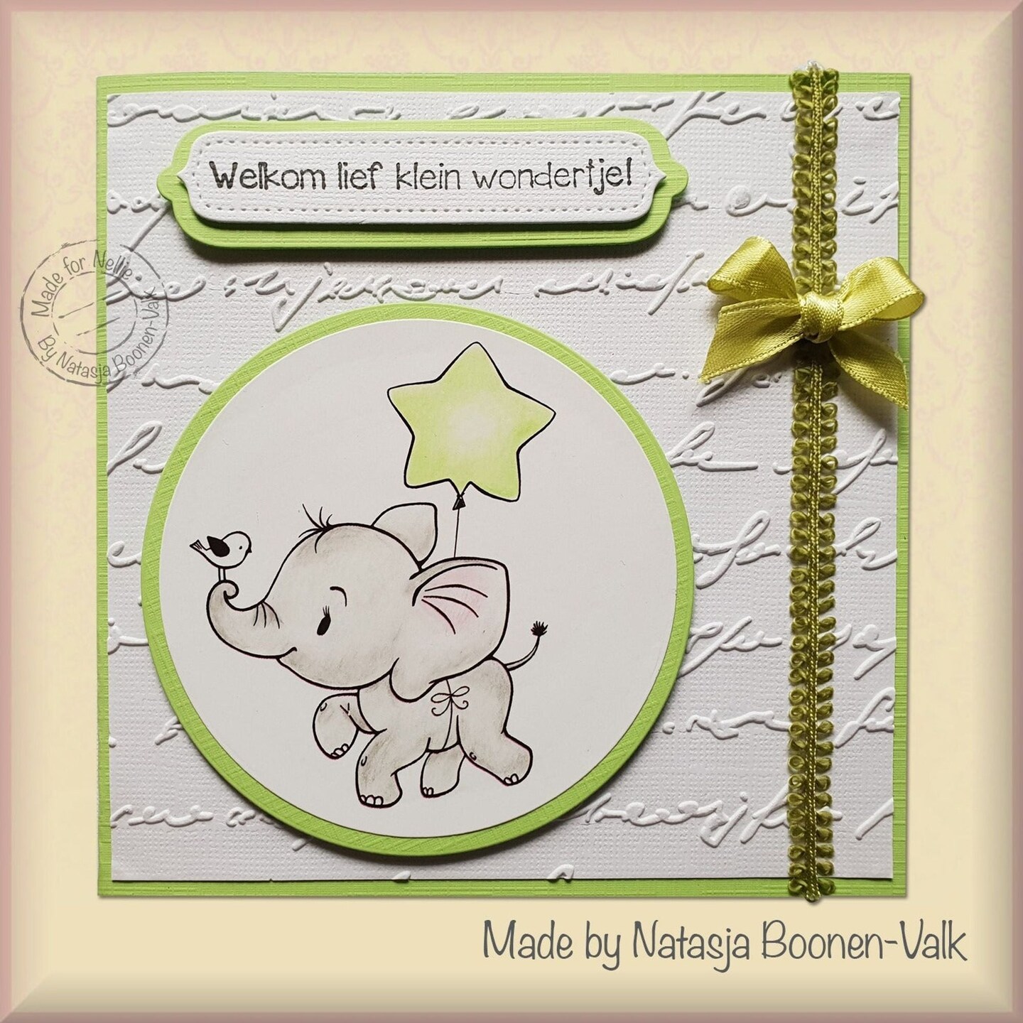 Nellie&#x27;s Choice  Clear Stamp Christmas Cuties Elephant With Star