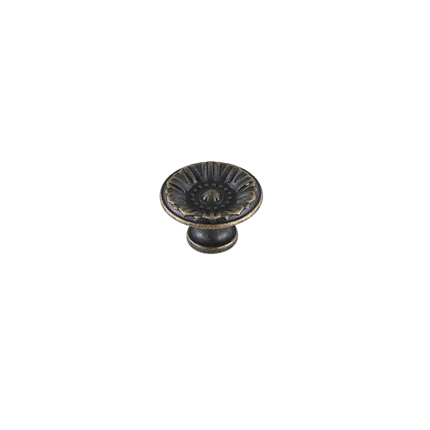 Corio 1.1&#x22; Diameter Antique Bronze Mushroom Knob Multipack (Set of 10)