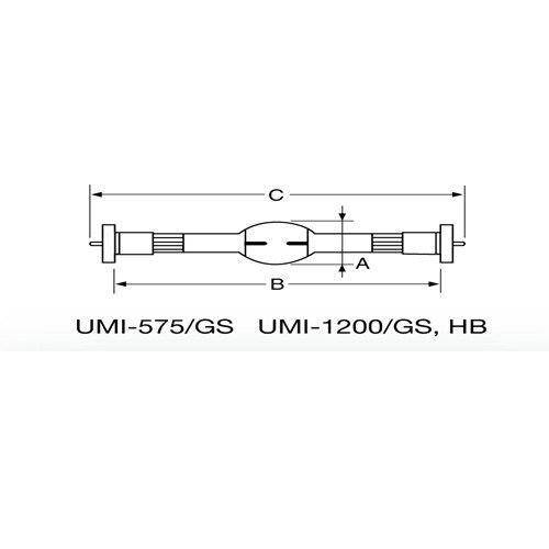USHIO UMI 1200w /GS metal halide bulb
