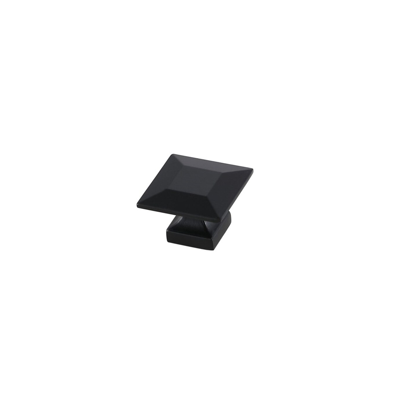 Cecil 1.3&#x22; Matte Black Square Knob Multipack (Set of 10)
