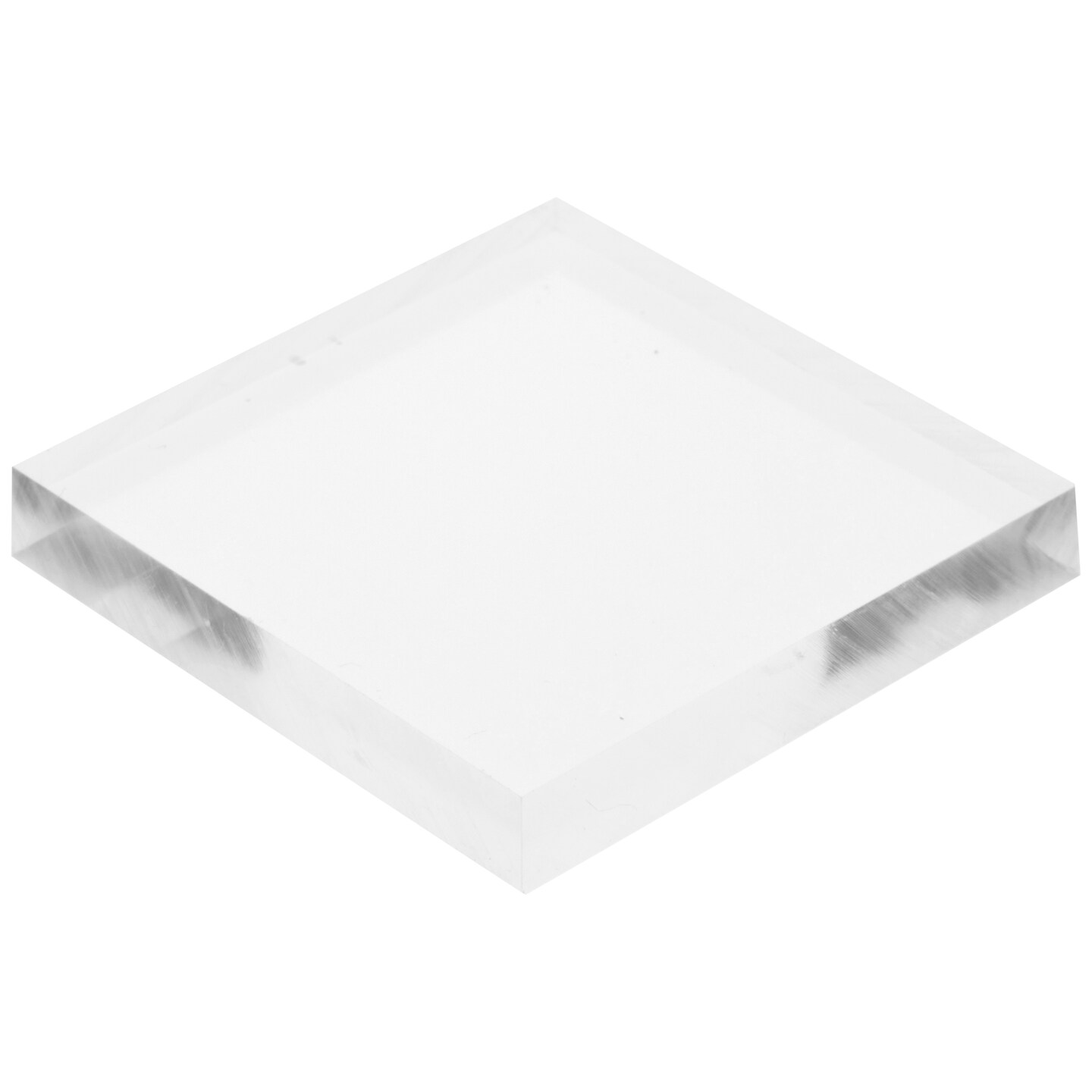 Plymor Clear Acrylic Square Polished Edge Display Base 1 5 W X 1 5 D X 0 25 H Michaels