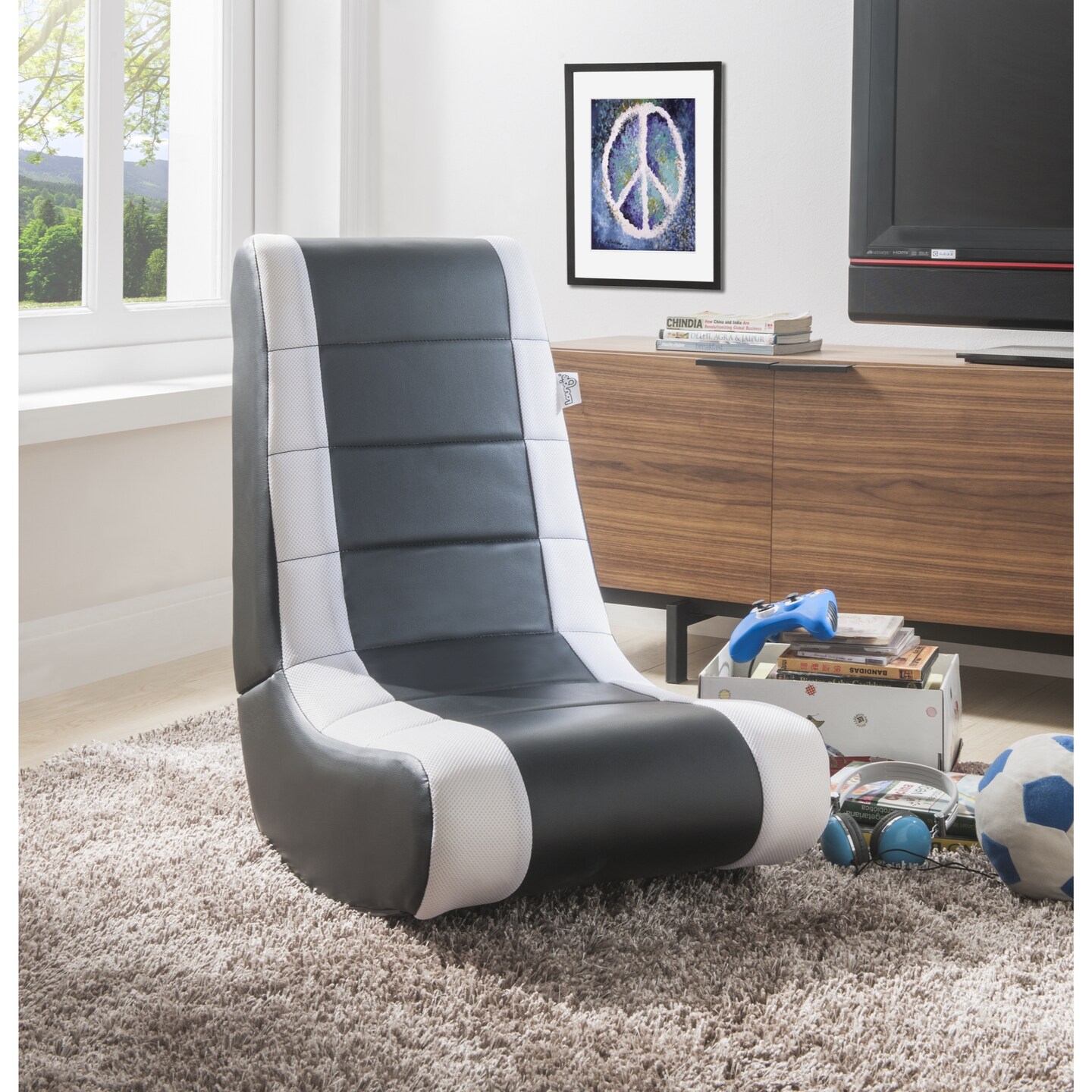 Rockme Video Gaming Rocker Chair For Kids, Teens, Adults, Boys Or Girls