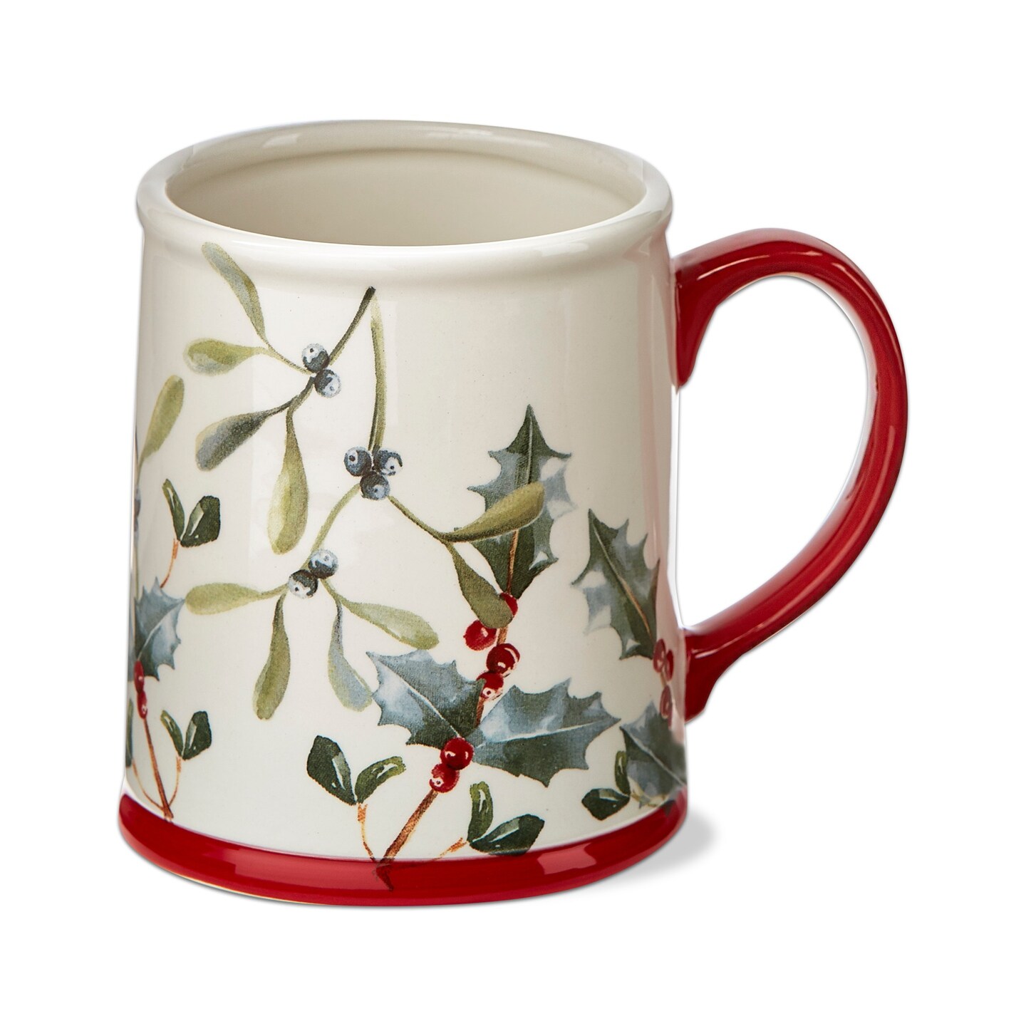 MISTLETOE &#x26; HOLLY SPRIG MUG 16 oz