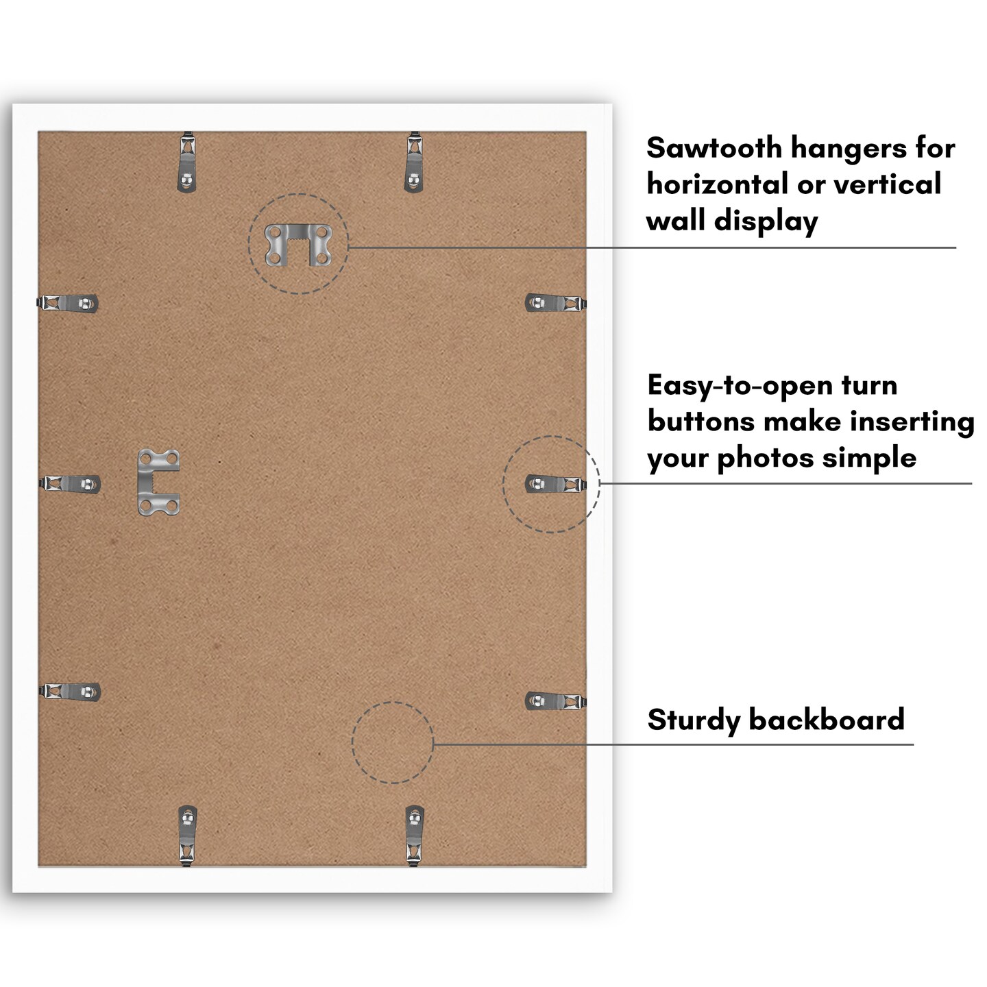 Americanflat 2 Pack of Picture Frames with Mat - Plexiglass Cover