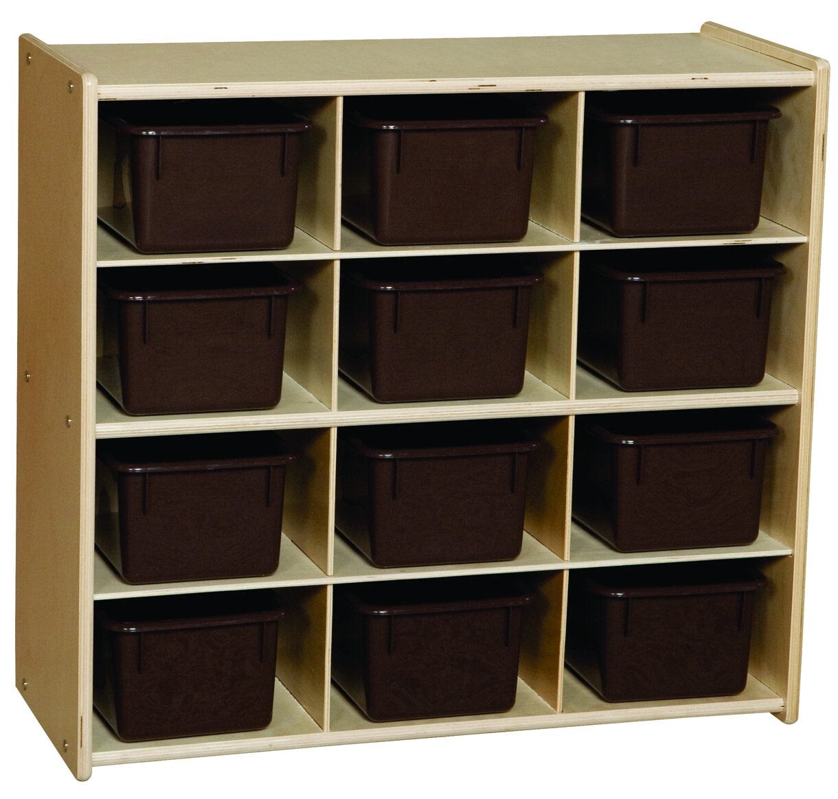 12 Cubbies 100% Birch Plywood Storage Cabinet, Office and Homeschool ...