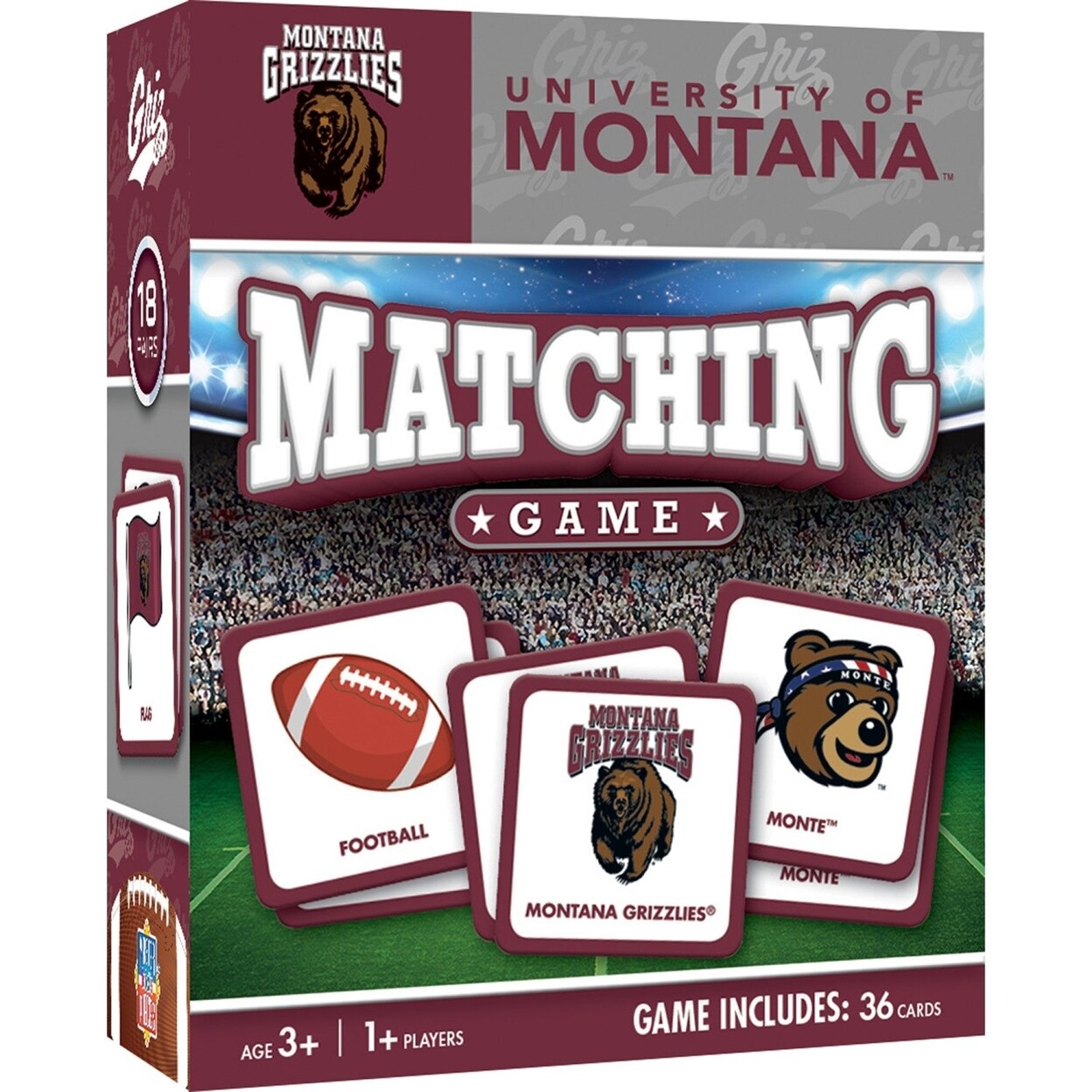 Montana Grizzlies Matching Game Ncaa Memory Game For Family Fun Sports