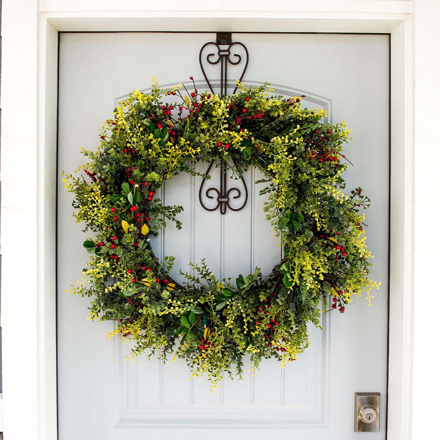 Adjustable Wreath Hanger for Door - Elegant