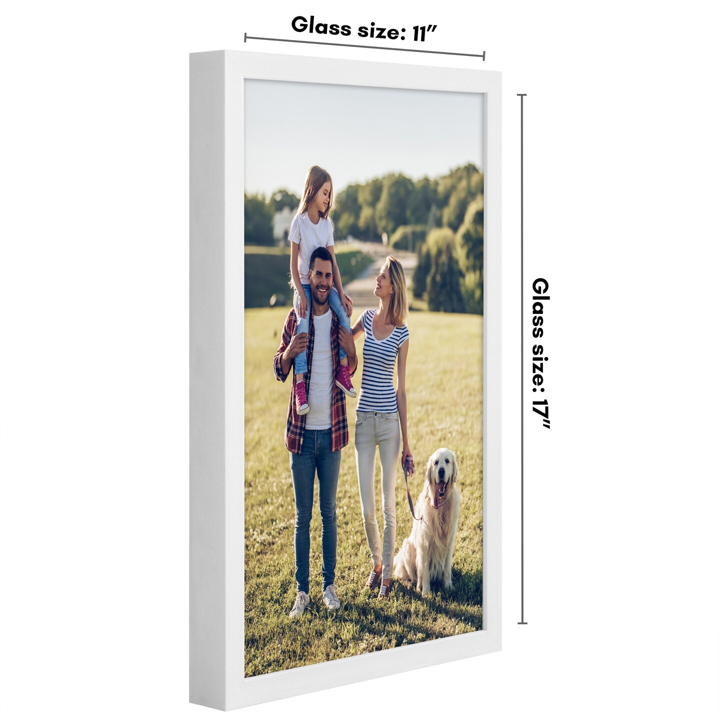 Americanflat Gallery-Style Picture Frame - Ideal Frame for Gallery Wall Display - Showcase Artwork, Prints, and Photos - Shatter Resistant Glass - Hanging Hardware with Drywall Anchor