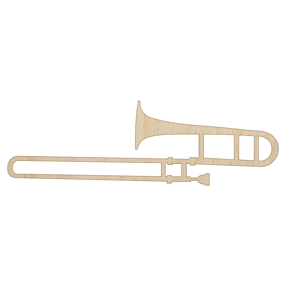 Music Trumpet - Laser Cut Out Unfinished Wood Craft Shape MSC36 Music Trumpet - Laser Cut Out Unfinished Wood Craft Shape MSC36