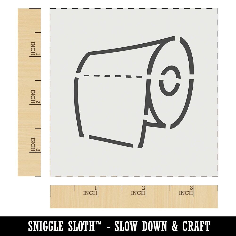 Toilet Paper Doodle Wall Cookie DIY Craft Reusable Stencil