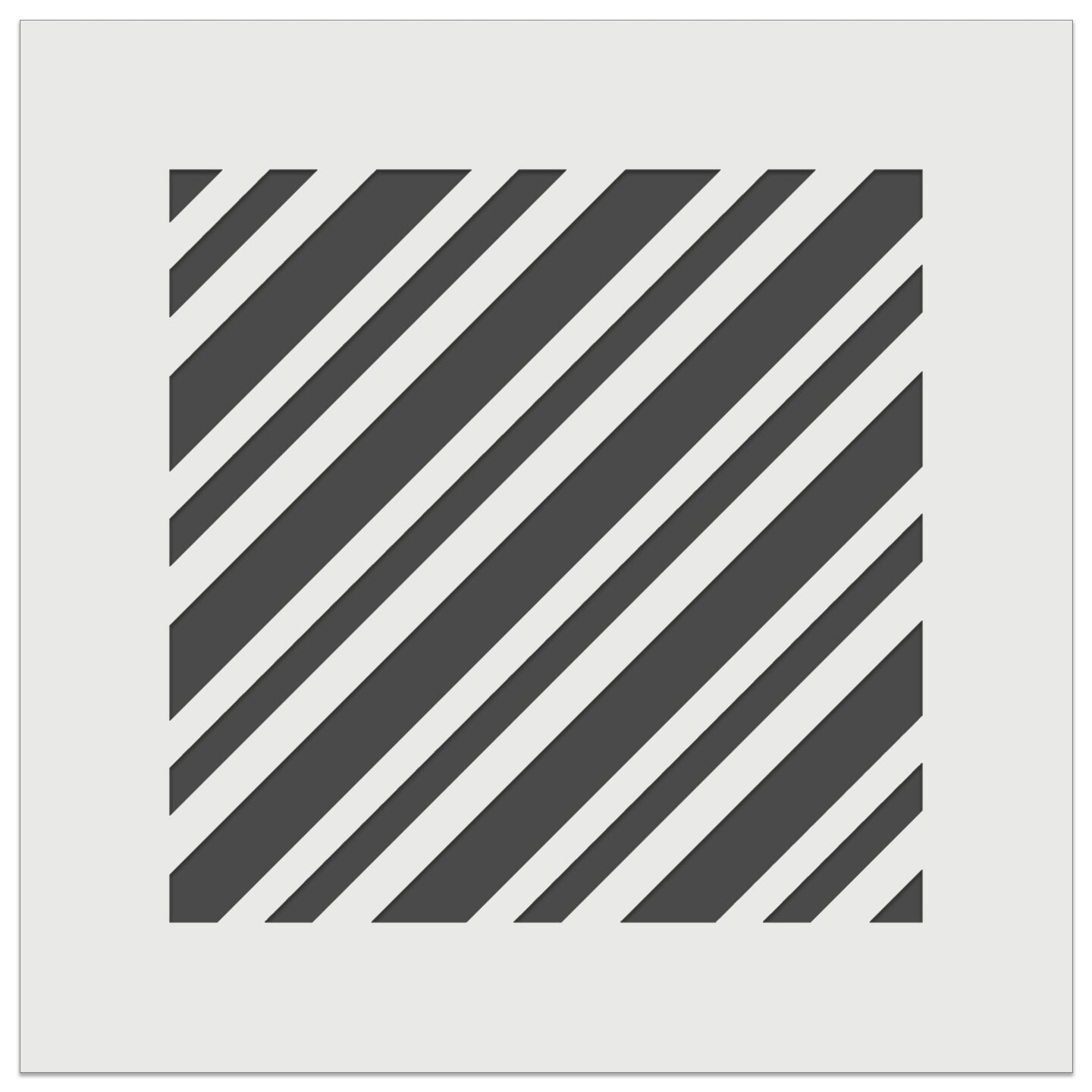 Candy Cane Diagonal Stripes Christmas Wall Cookie DIY Craft Reusable Stencil
