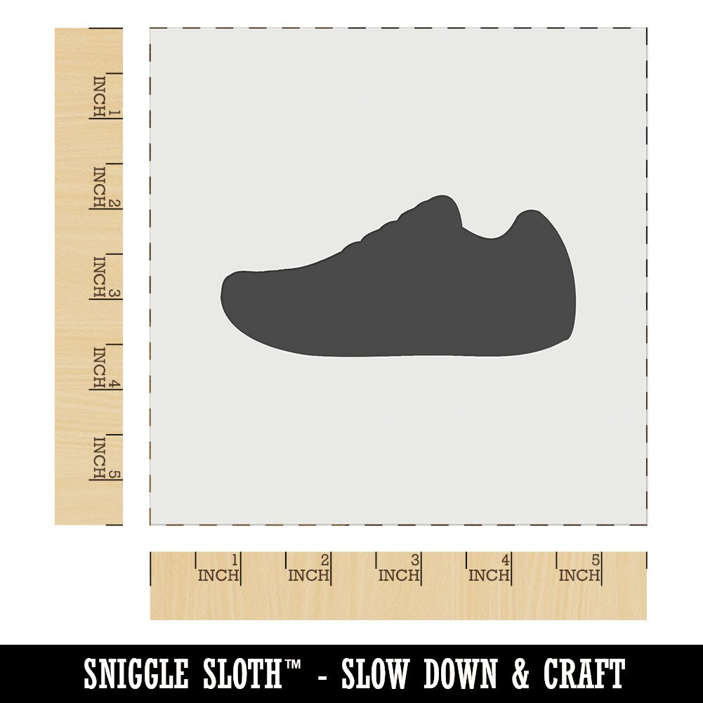 Athletic Running Shoe Wall Cookie DIY Craft Reusable Stencil