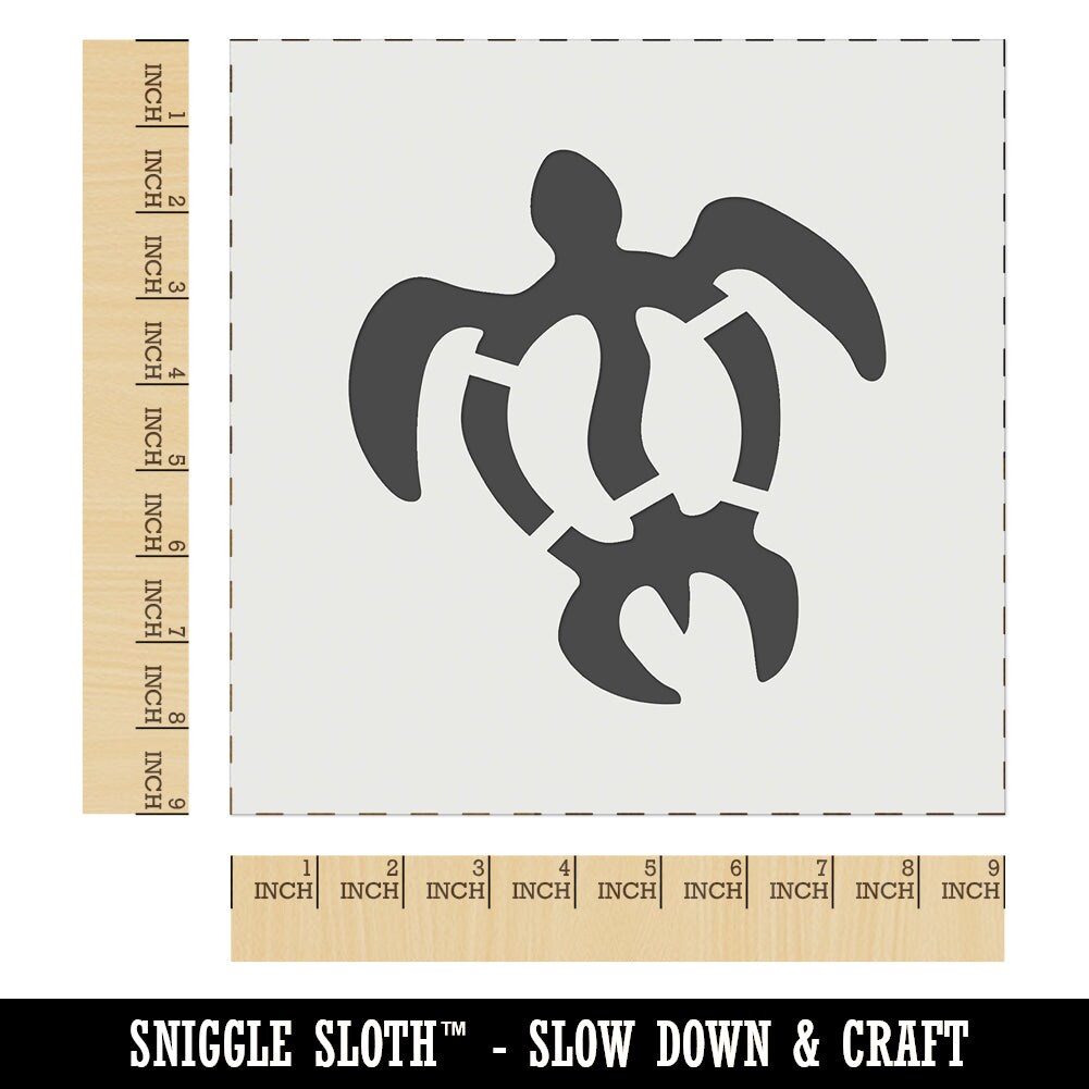 Honu Hawaiian Sea Turtle Wall Cookie DIY Craft Reusable Stencil