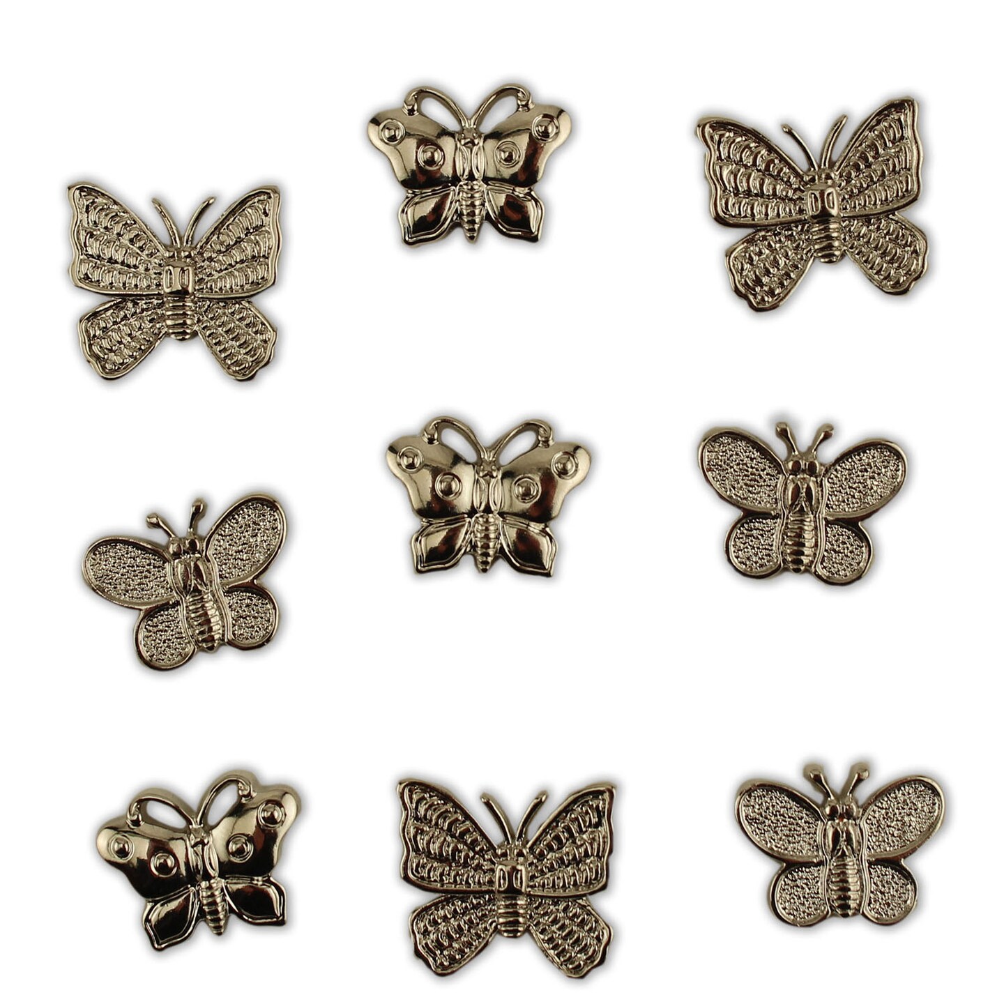 Buttons Galore and More Craft & Sewing Buttons -Sparkling Butterflies - 27 Buttons