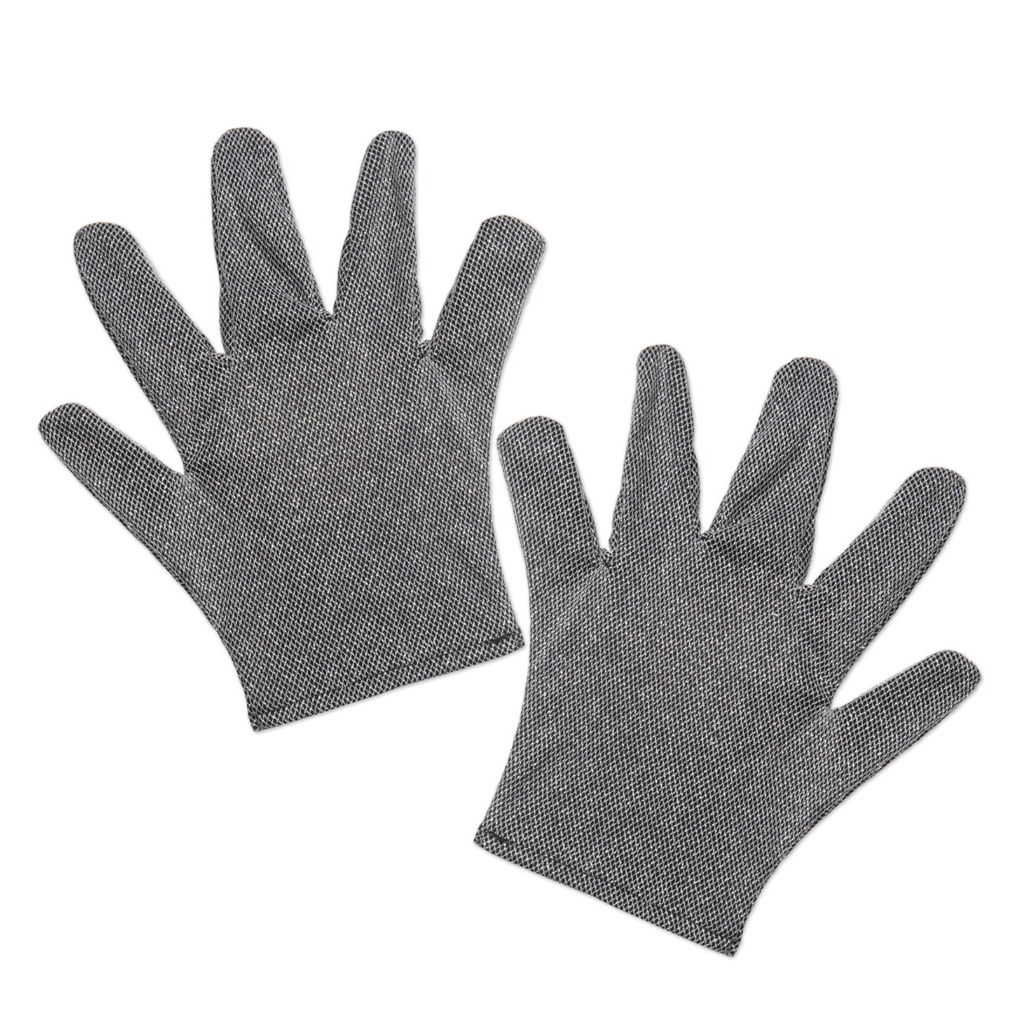 Beistle Club Pack of 12 Gray Chainmail Medieval Style Gloves 11.75"