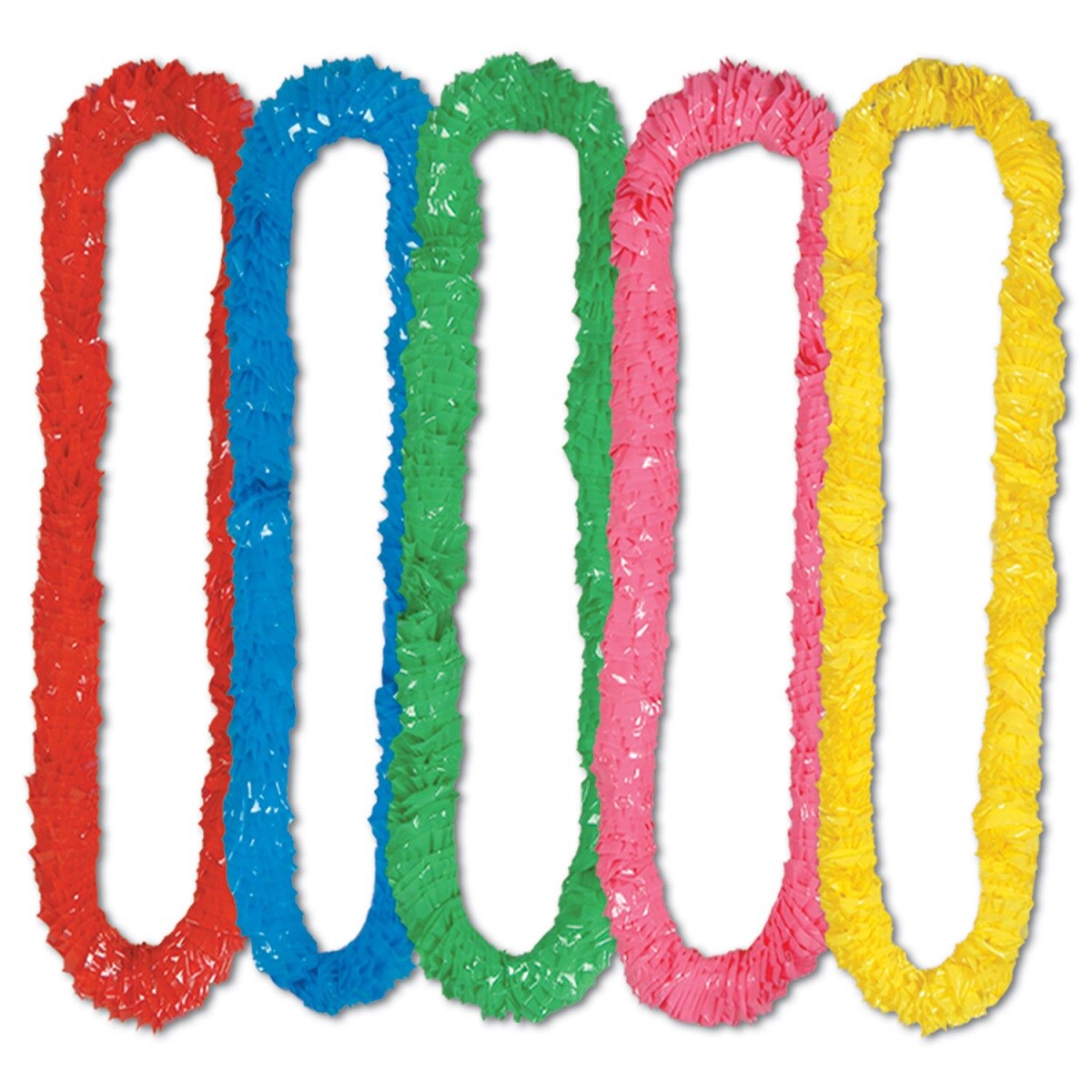 Beistle Club Pack of 144 Multi-Colored Soft-Twist Leis 36&#x27;&#x27;