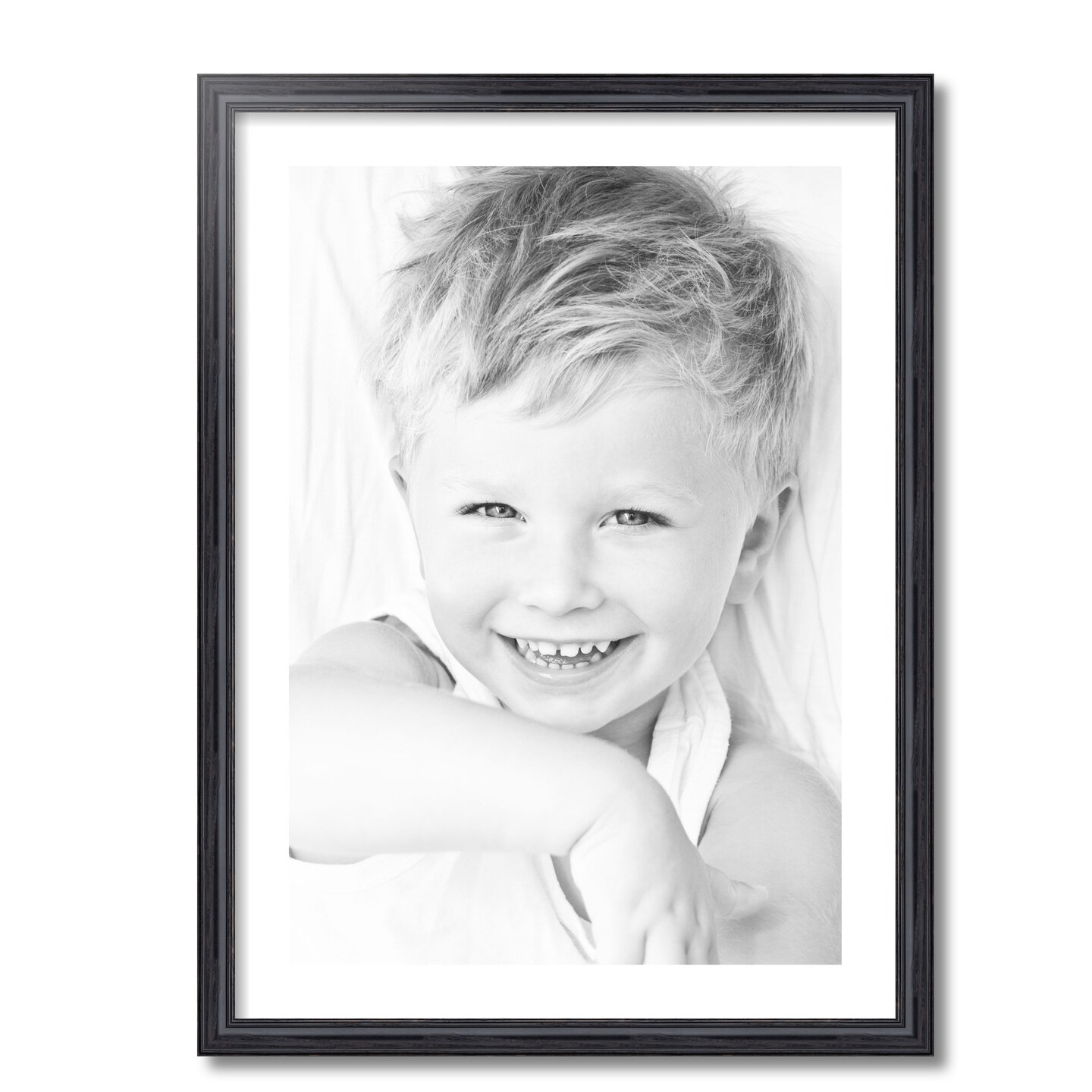 ArtToFrames 22x30&#x22; Matted Picture Frame with 18x26&#x22; Single Mat Photo Opening Framed in 1.25&#x22; Black and 2&#x22; Mat (FWM-4083-22x30)