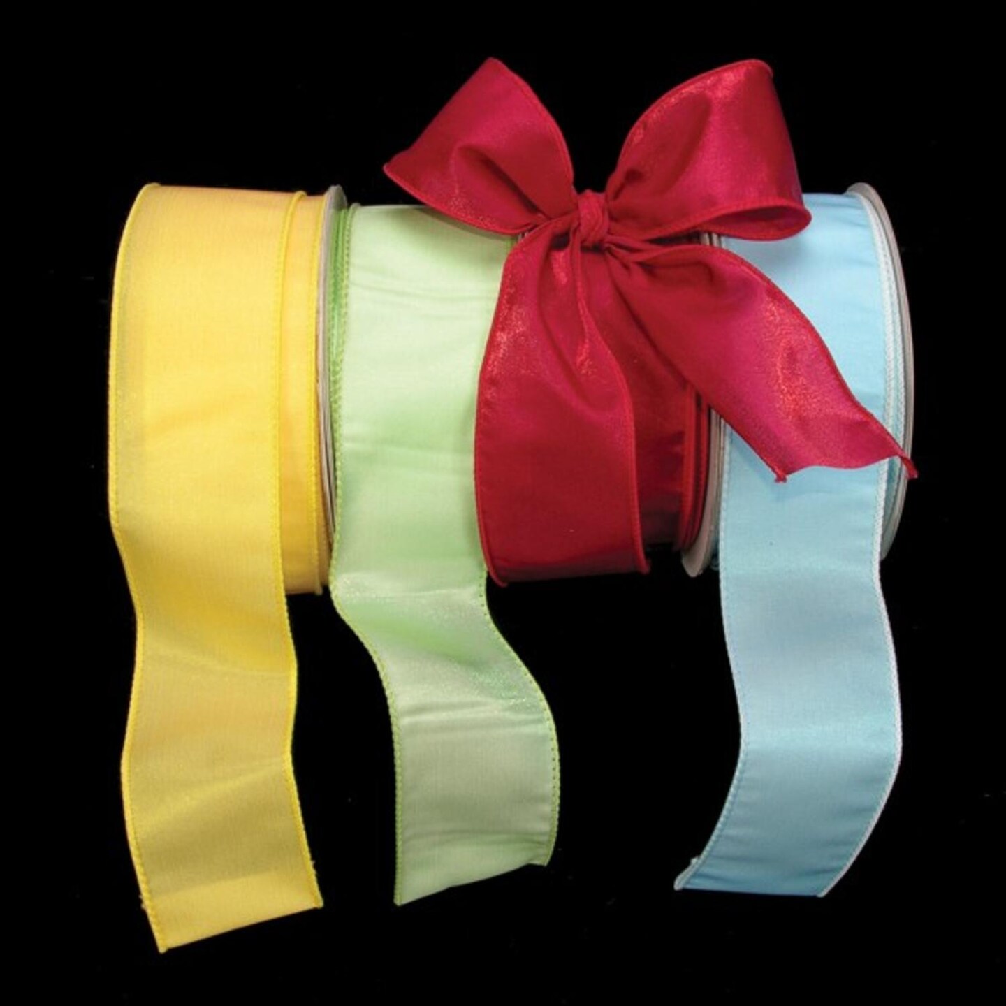 The Ribbon People Lime Green Two Tone Wired Craft Ribbon 2&#x22; x 40 Yards