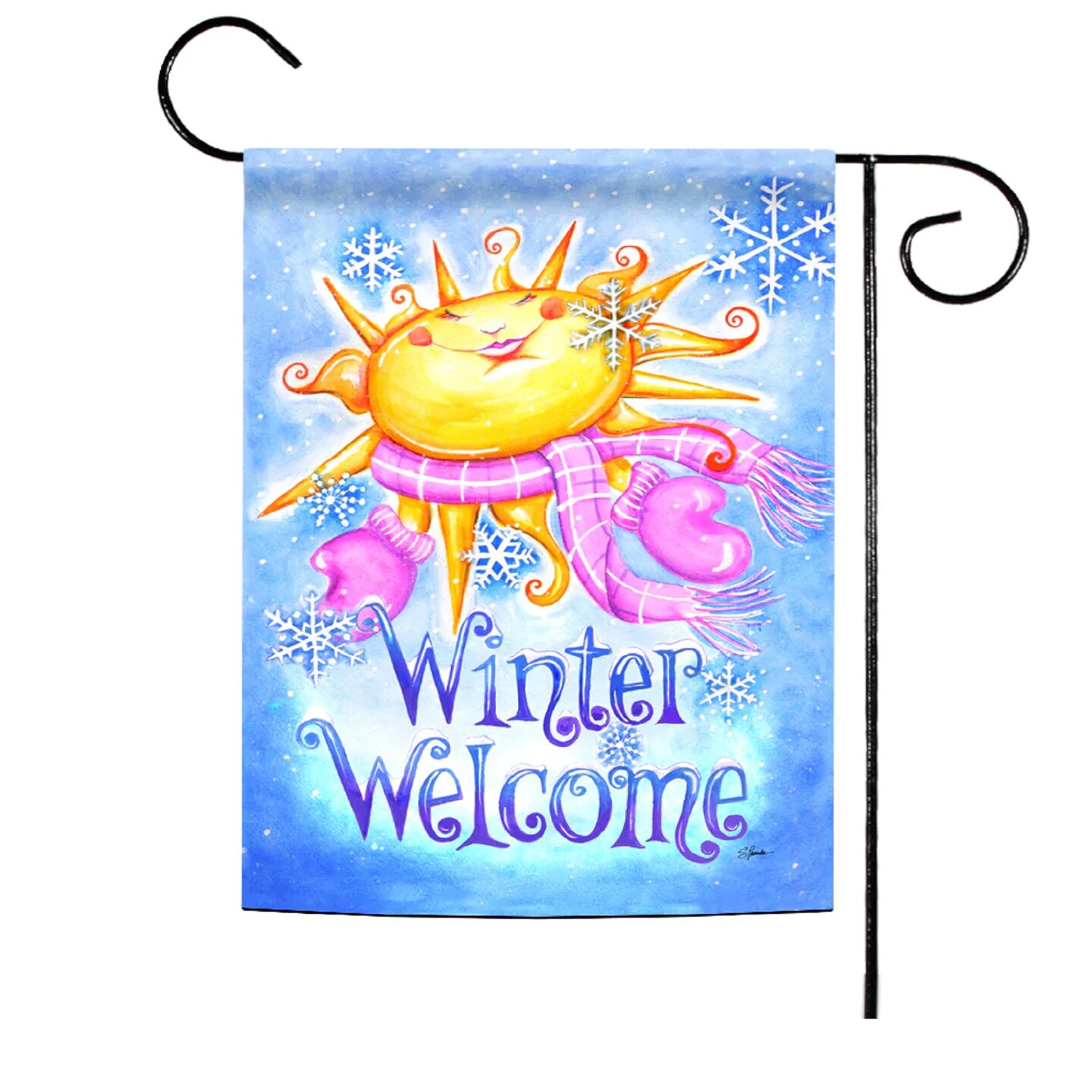 Toland Home Garden "Welcome Winter" Outdoor Garden Flag 18” x 12.5”