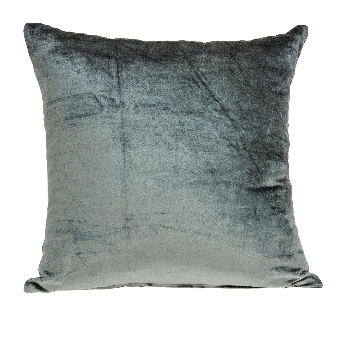 Nassau Collection 20&#x22; Charcoal Solid Patterned Throw Pillow