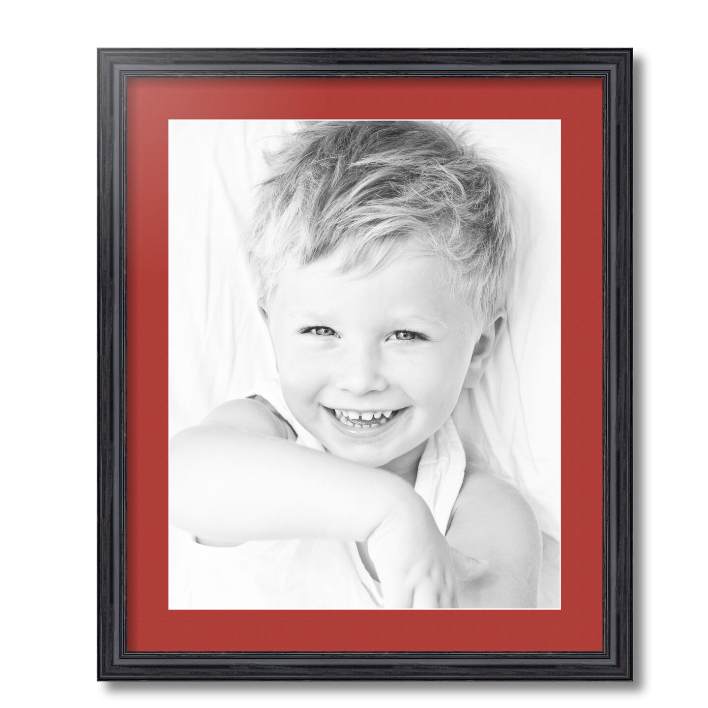 ArtToFrames 20x24&#x22; Matted Picture Frame with 16x20&#x22; Single Mat Photo Opening Framed in 1.25&#x22; Black and 2&#x22; Mat (FWM-4083-20x24)