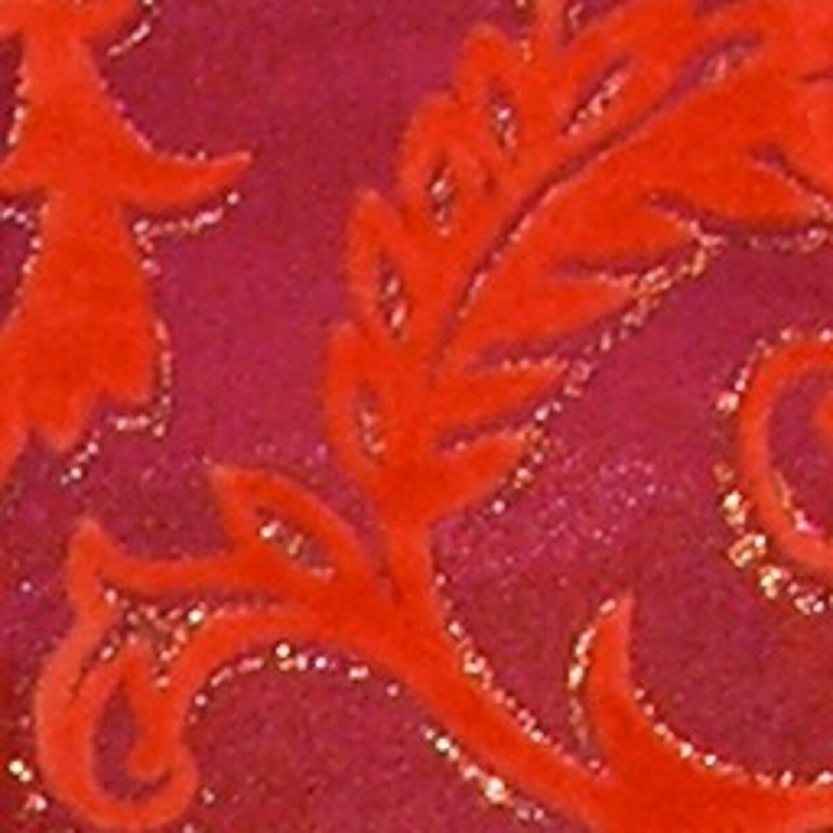 The Ribbon People Pink and Orange Glitter Swirl Wired Craft Ribbon 2.5&#x22; x 20 Yards