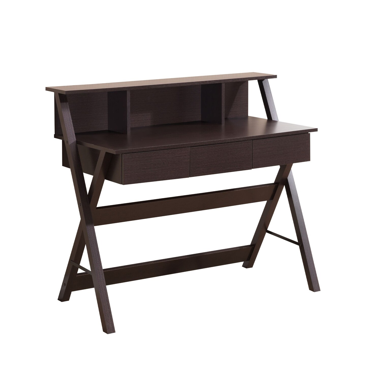 Techni Office Solutions 43.25&#x22; Brown Durable Rectangular Writing Desk