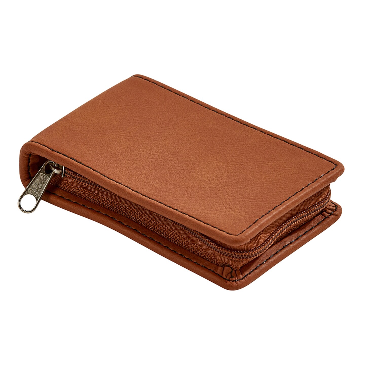 Contemporary Home Living 4.25" Caramel Leatherette Manicure Set