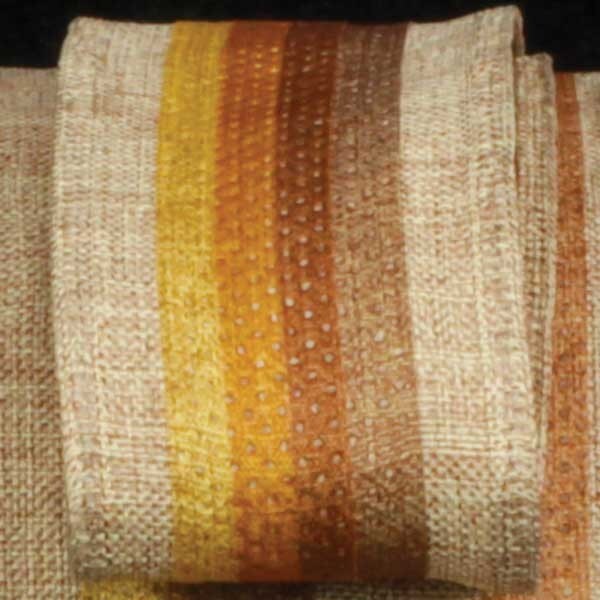 The Ribbon People Brown and Yellow Wired Craft Ribbon with Stripes 1.5&#x22; x 40 Yards
