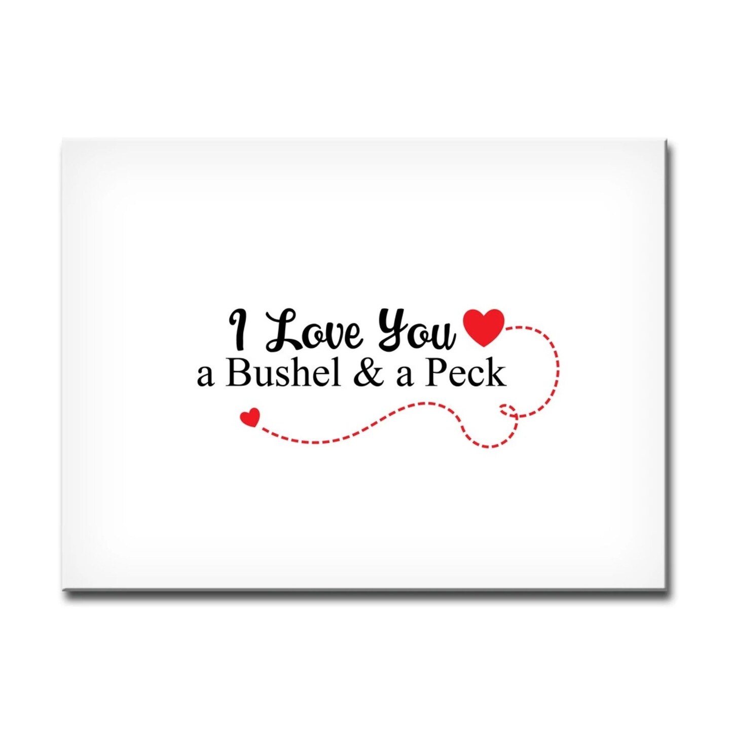 Crafted Creations White and Red Rectangular Canvas Wall Art 12&#x22; x 16&#x22;