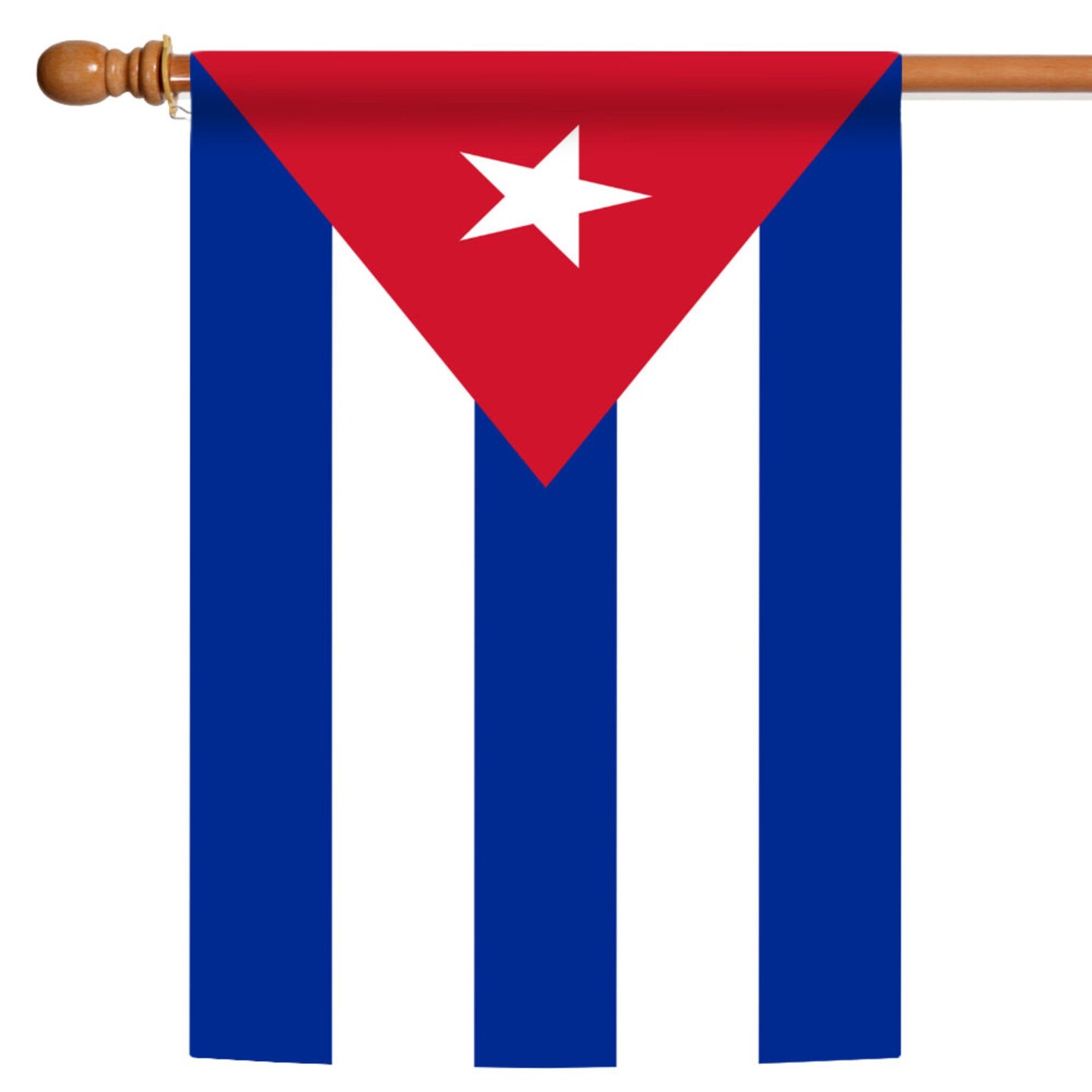 Toland Home Garden Red and Blue Cuba Outdoor House Flag 40&#x22; x 28&#x22;