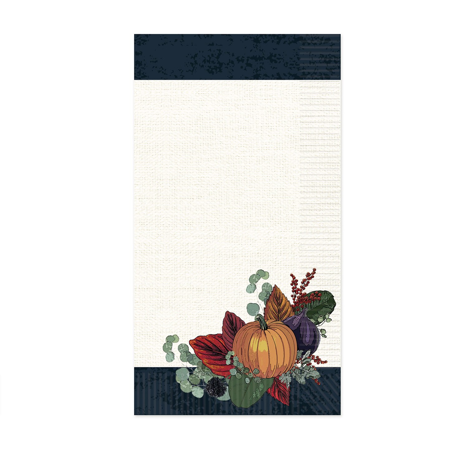 Beistle Pumpkin Fall Harvest 2-Ply Disposable Guest Towels - 8" - 16Pc