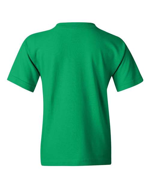Youth Short Sleeve Heavy Cotton T-Shirt Breathable and Long Lasting