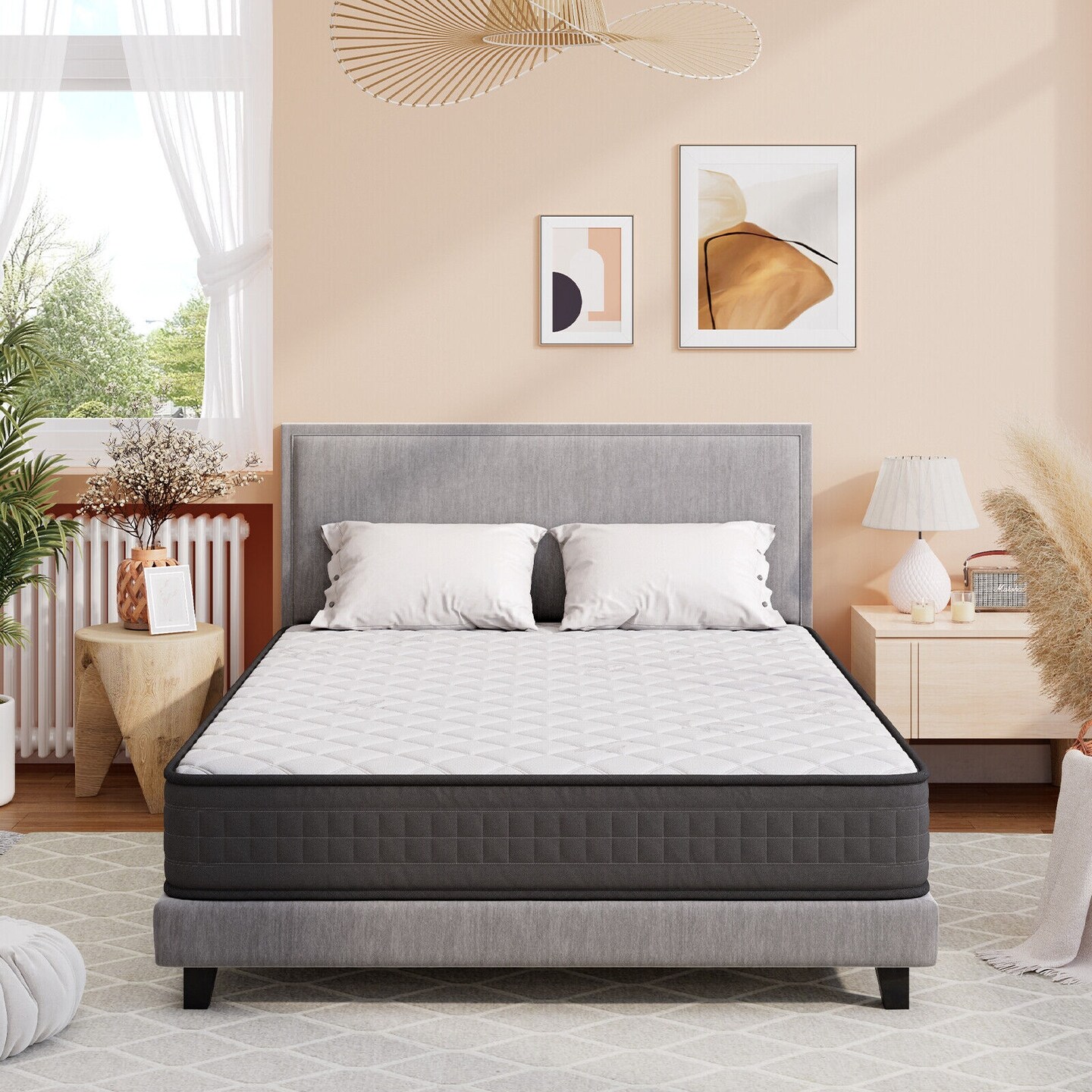 Breathable Memory Foam Bed Mattress Medium Firm for Pressure Relieve