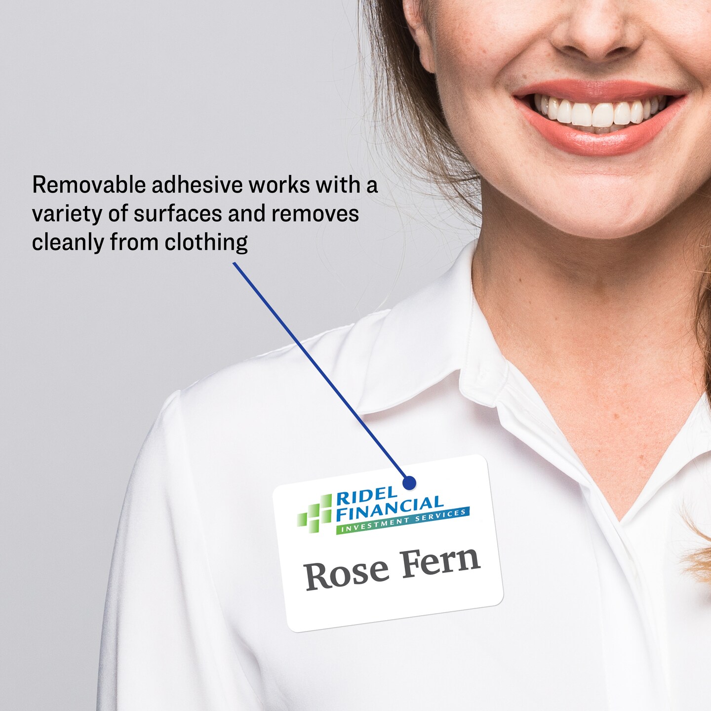 Avery Flexible Printable Name Tags, 2-1/3&#x22; x 3-3/8&#x22;, Matte White, 80 Removable Name Badges (25395)