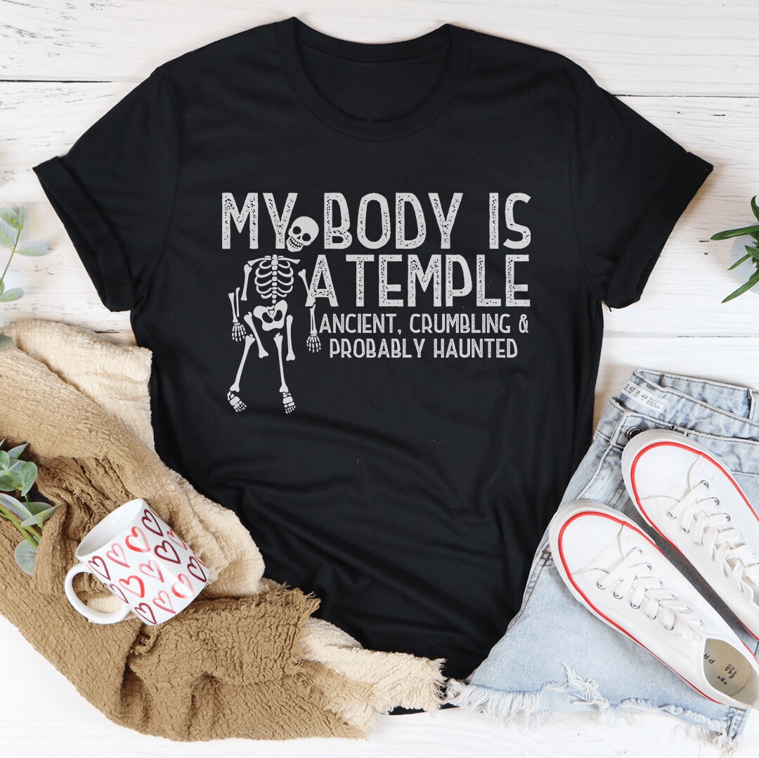 Women&#x27;s My Body Is A Temple Halloween T-Shirt