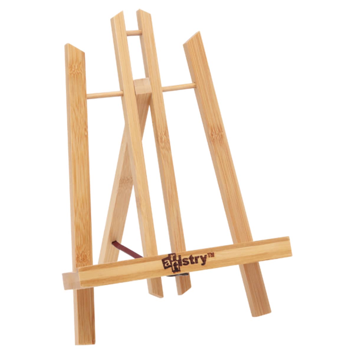 Stein Design Natural Bamboo Display Easel - Table Top Easel Stand for Painting, Adjustable A-Frame Construction, Ideal for Wedding Signage and Painting Parties