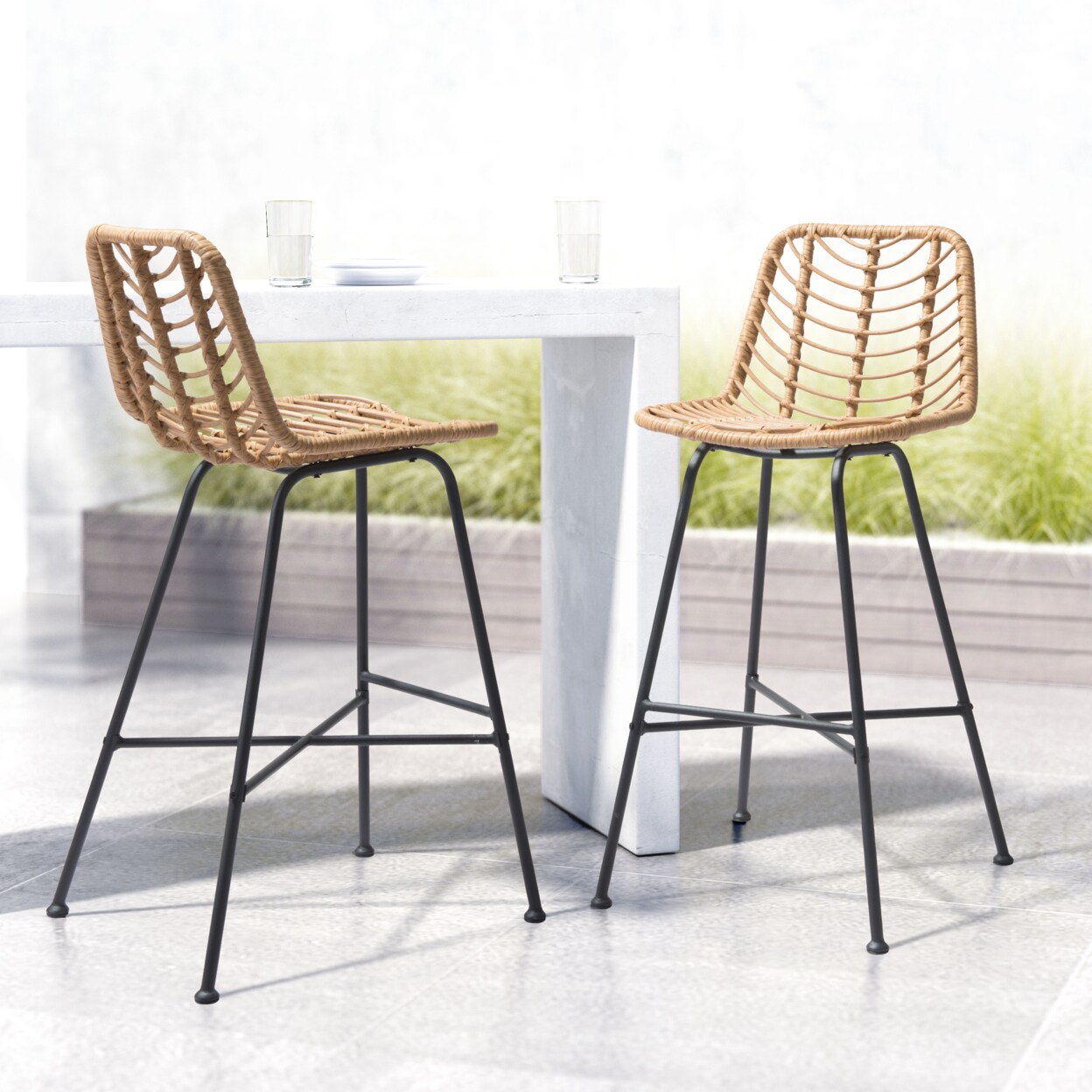 Zuo Modern Malaga Bar Chair - Thumbnail 2