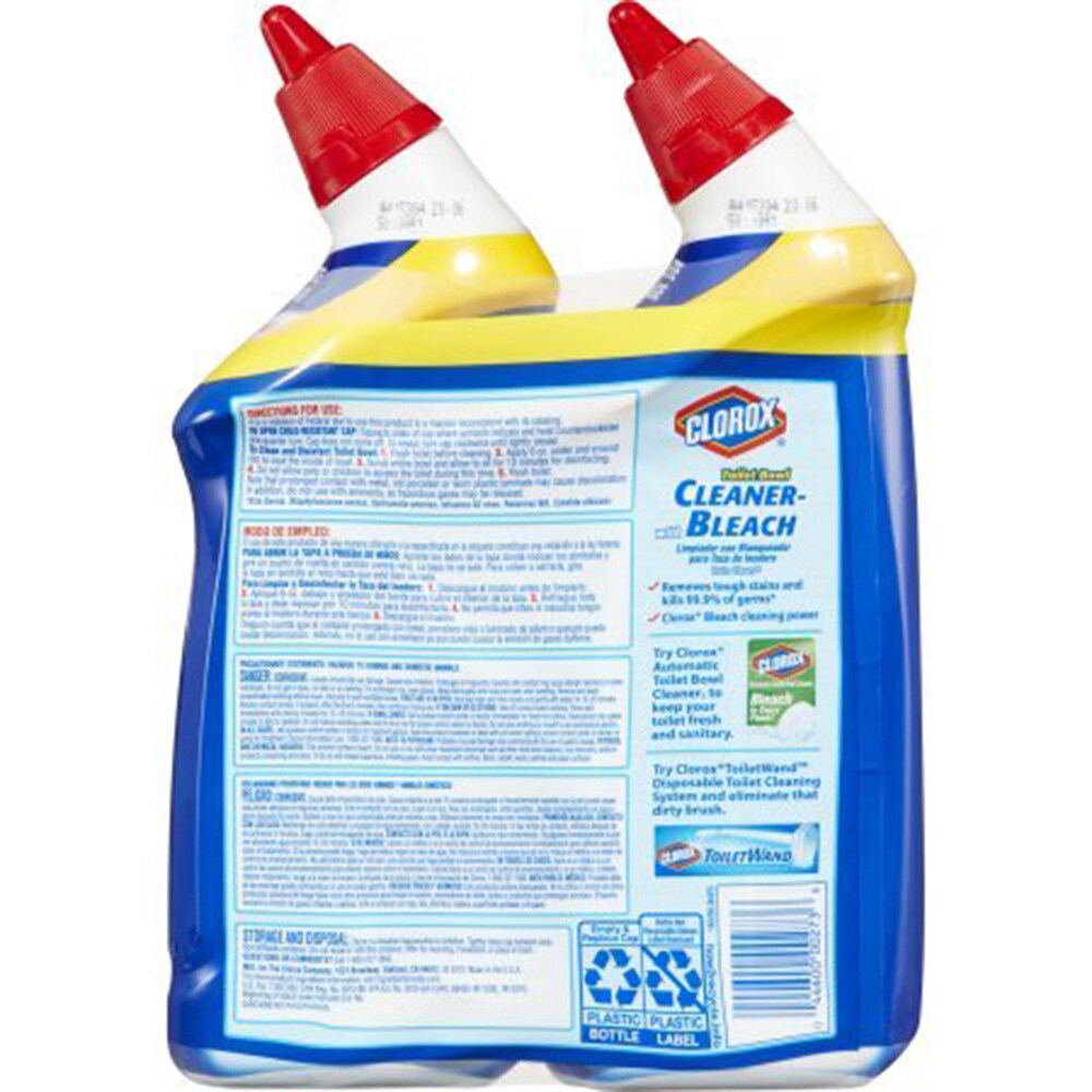 Clorox Toilet Bowl Cleaner with Bleach, 24 Ounces, 2 Pack