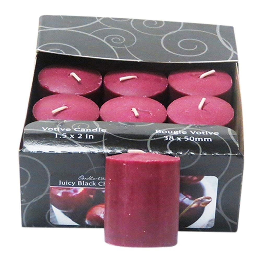Candle-Lite   Flat Top Votive Candle- Black Cherry (Per Candle Piece Price) 210618