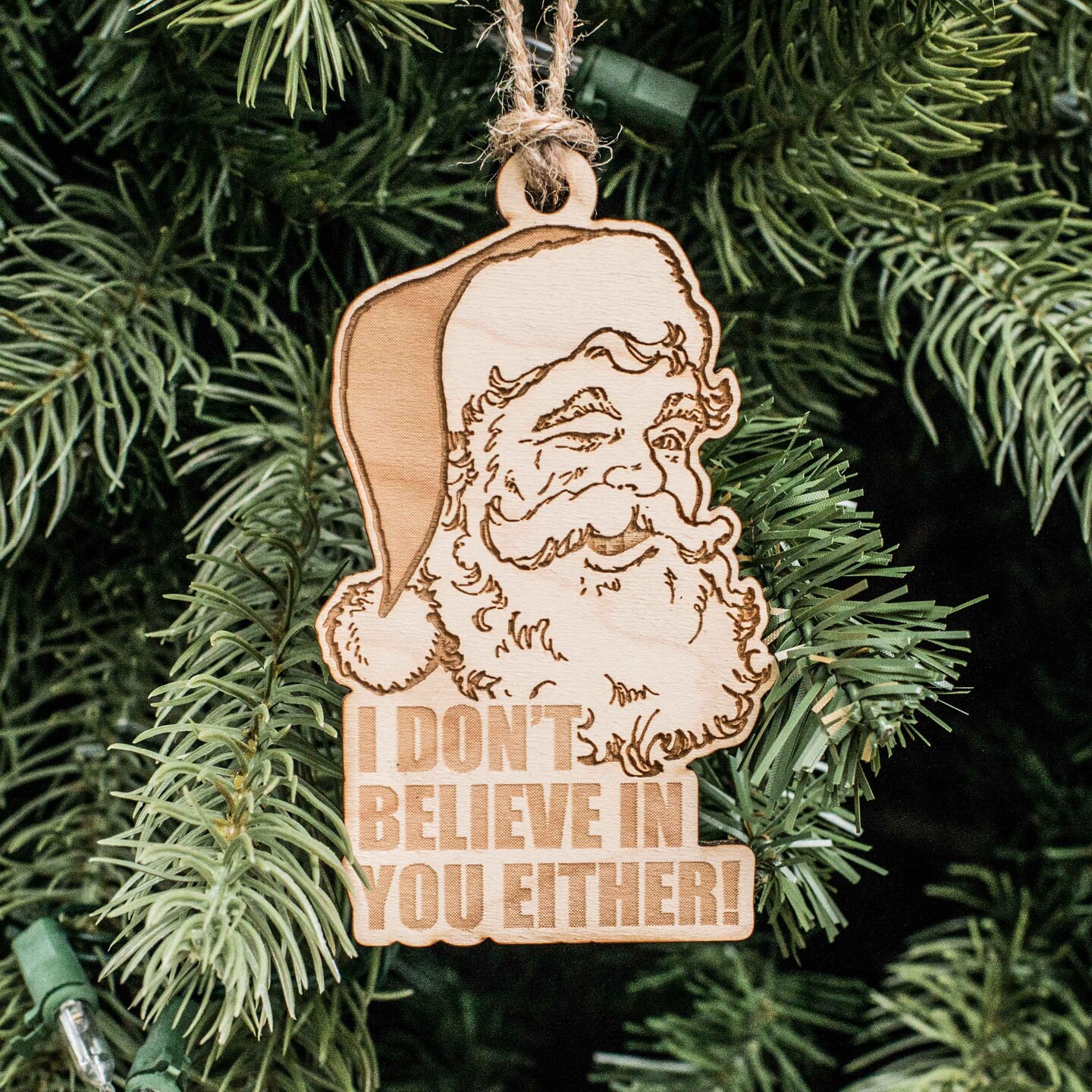 Ornament - Christmas is Coming - Raw Wood 4x3in Ornament - Christmas is Coming - Raw Wood 4x3in