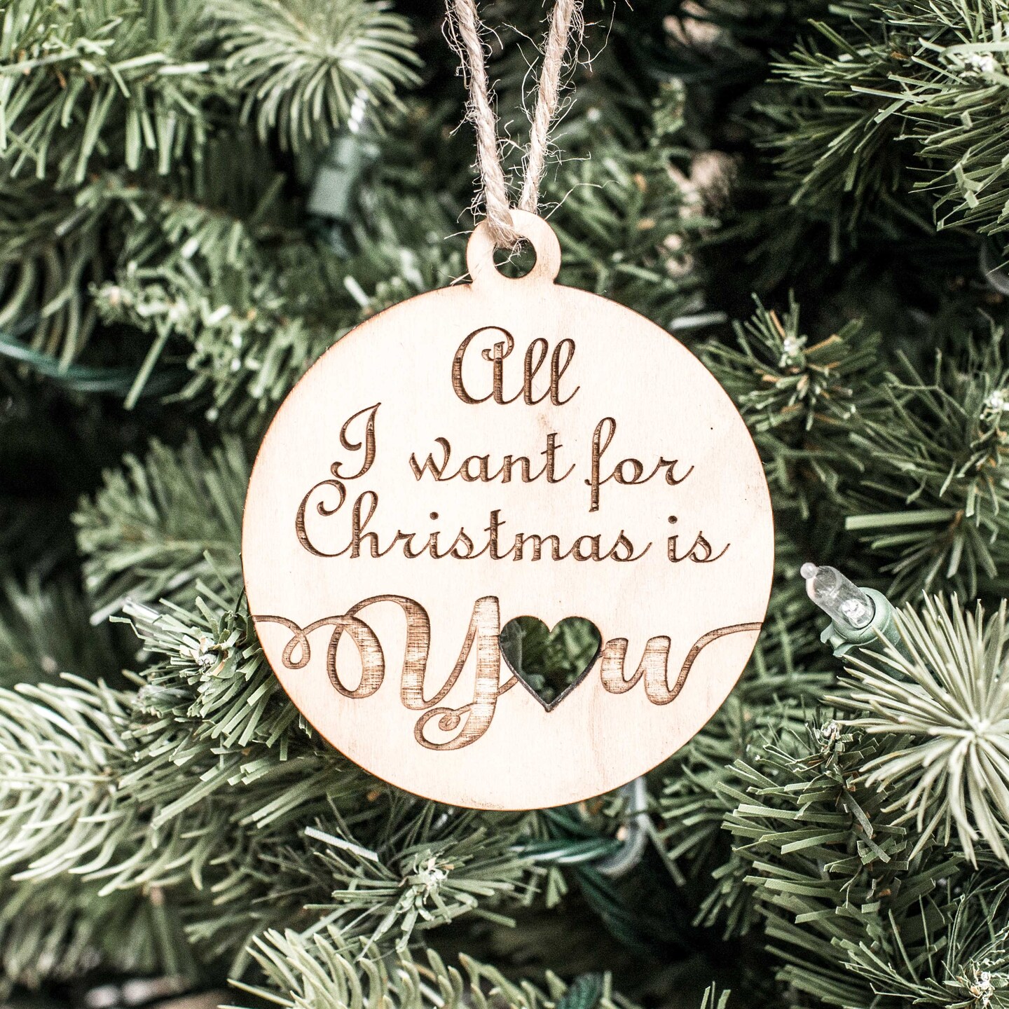 Ornament - Zero - Raw Wood 3x3in Ornament - Zero - Raw Wood 3x3in