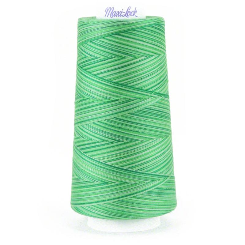 Maxi-Lock Swirls Variegated Serger Thread - Mint Julep 