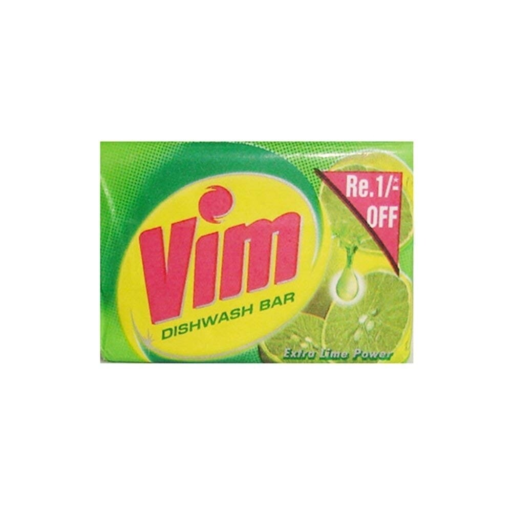 Vim   Dishwash Bar- Extra Lime Power (100g Approx.) 281419