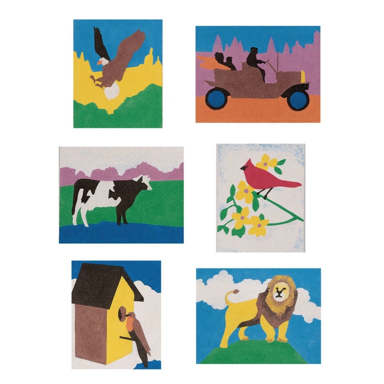 Sand Art Boards - General Theme, 8-1/2&#x22; x 11&#x22; (Pack of 12)