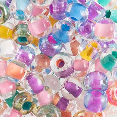 John Bead 2/0 Mixed Czech Glass Seed Beads, 24g