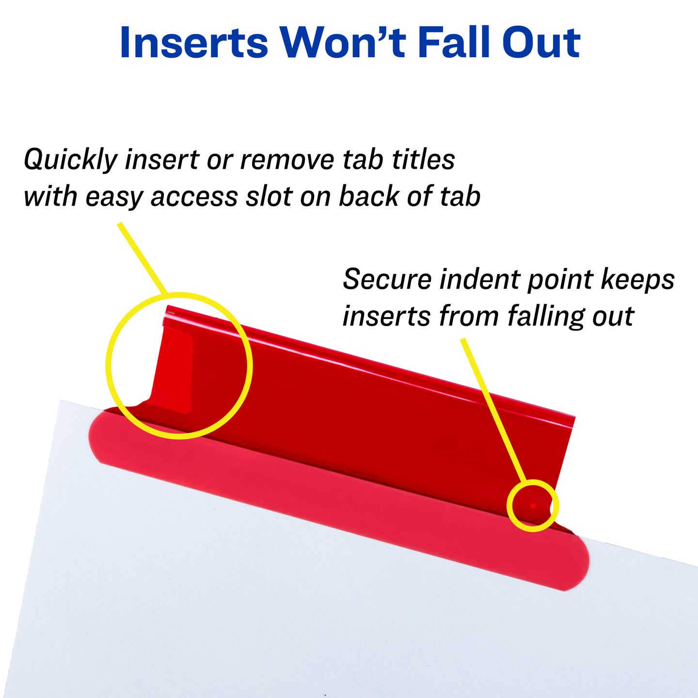 Avery 5 Tab White Binder Dividers, Insertable Multicolor Big Tabs, 1 Set Pack, 8 Packs, 8 Sets Total (11121)