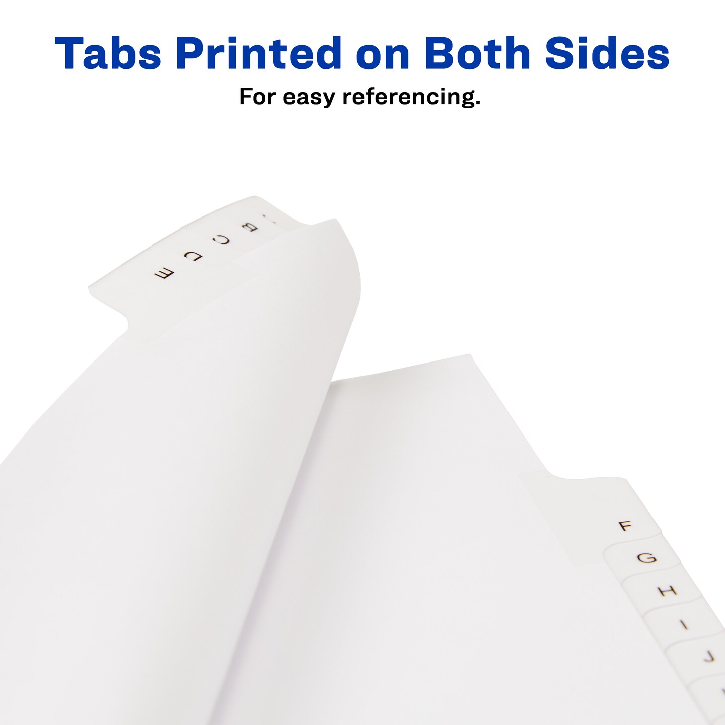 Avery Legal Exhibit Unpunched Dividers for Use with Any Binding System, Collated A-Z, 26 Side Tab Dividers Per Set, Helvetica Type, 3 Sets (21874)